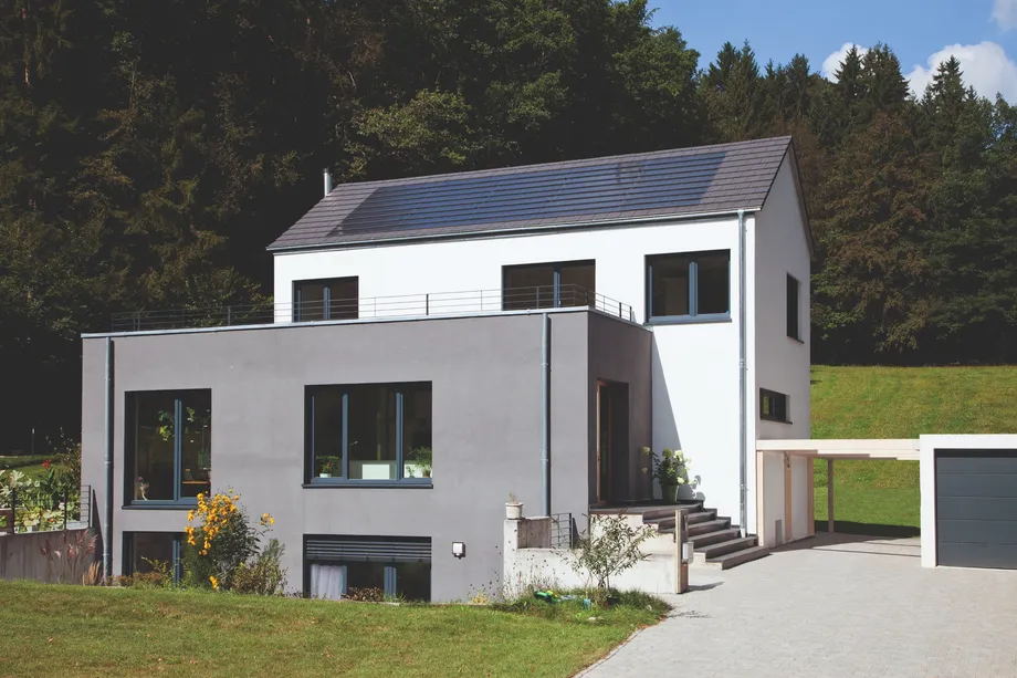Tegalit granietgrijs referentie met Monier PV Premium systeem